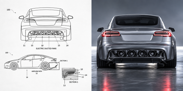 photo of Tesla patents ‘Electric Fan Car’ with 4 ducted fans ahead of Roadster reveal image