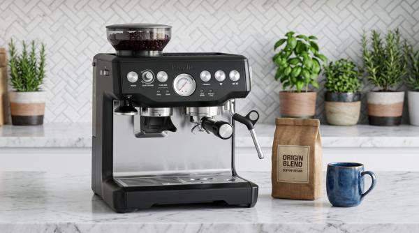 The Breville Barista Express produces…
