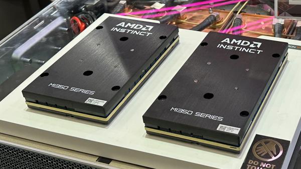 photo of Pegatron preps 1,177 PFLOP AI rack with 128 AMD MI350X GPUs image