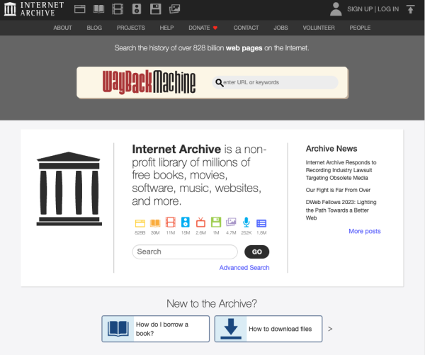 The Internet Archive hit with a new…