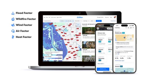 photo of Zillow is adding climate risk data to all US for-sale listings image