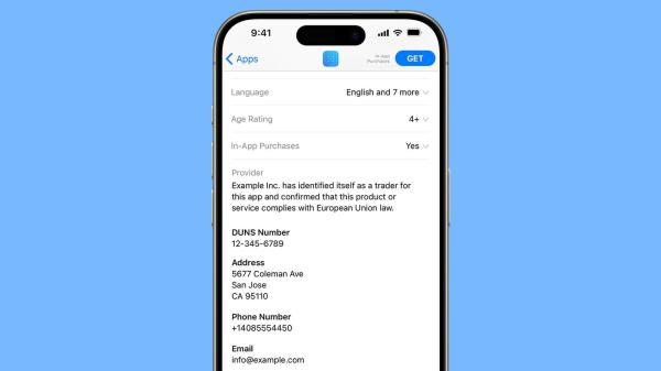 photo of Developers Now Required to Share Phone Number and Address on EU App Store to Meet 'Trader' Requirement image