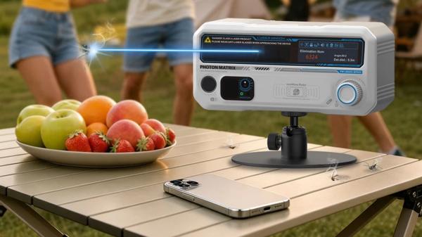 Futuristic mosquito-zapping laser now…