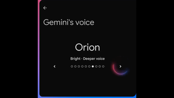 Google Gemini Live's AI voice now comes…