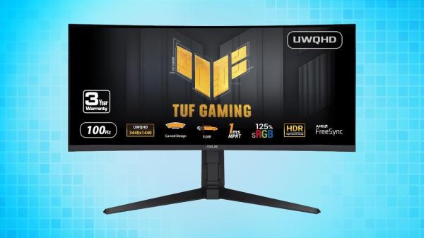 photo of This 34-inch curved Asus TUF Gaming monitor is only $249 at Amazon image