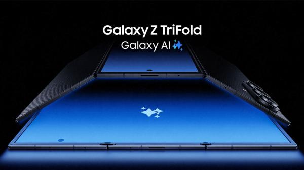 With the Samsung Galaxy Z Trifold on the…