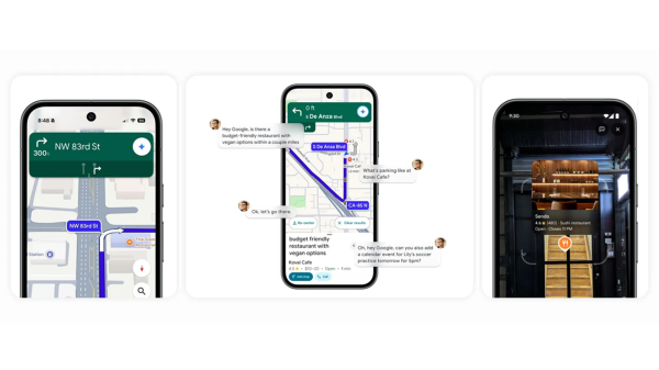 I tried talking to Google Maps with…