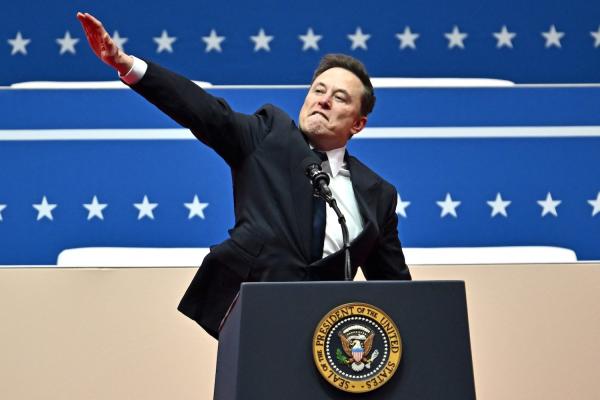 photo of Elon Musk Appears to Give Nazi Salutes at Trump Rally image