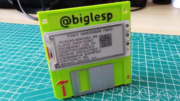 photo of How to make a connected badge that shows the latest news headlines — and looks like a floppy disk image