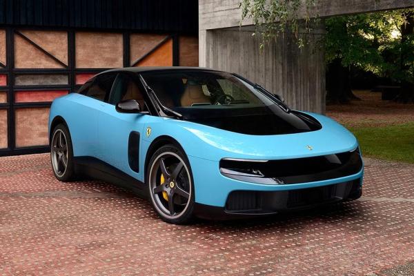 photo of Ferrari reveals its first EV, with design help from Jony Ive image