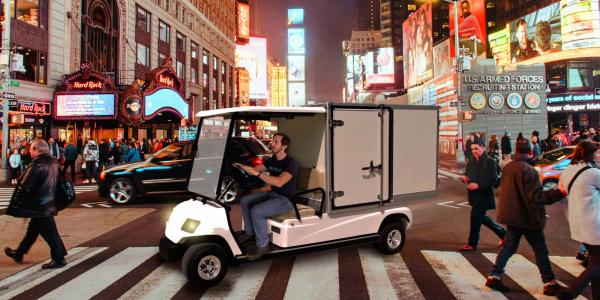 photo of Awesomely Weird Alibaba Electric Vehicle of the Week: Box Truck on a Golf Cart Chassis image