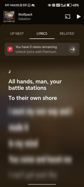 YouTube Music starts putting lyrics&hellip;