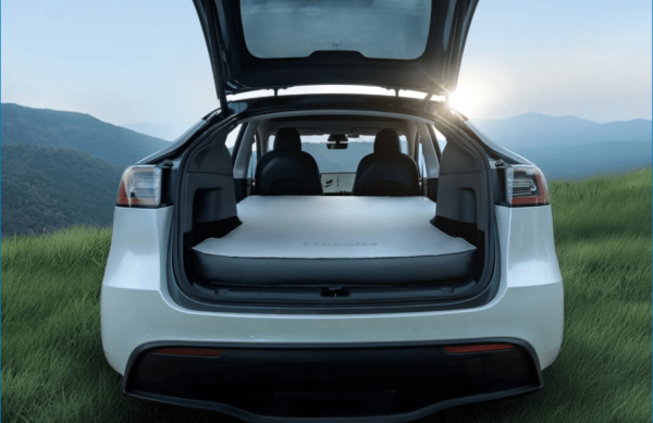 photo of Tesla Model Y Havnby air mattress adds stars to Camp Mode image