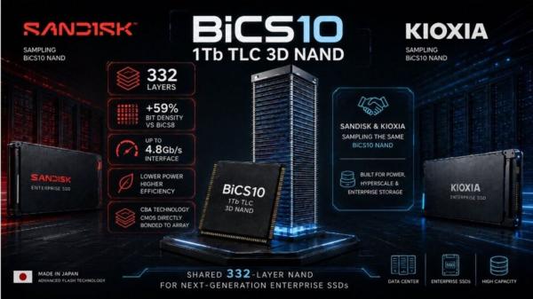 SanDisk has started sampling the tiny…
