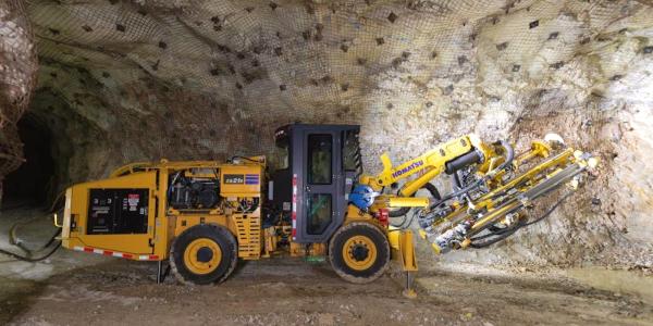 photo of Komatsu launches first ever electric drilling, bolting rigs image
