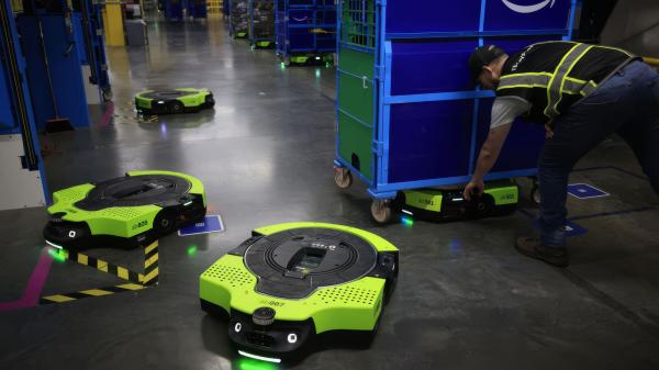 photo of Amazon's new Proteus warehouse robot is fully autonomous image