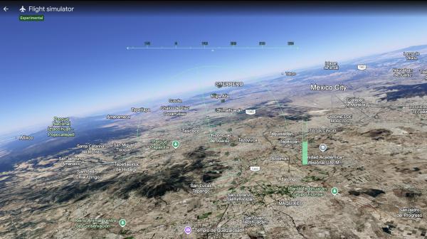 Google Earth's flight simulator mode is&hellip;