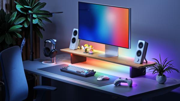 Nanoleaf's monitor stand is an…