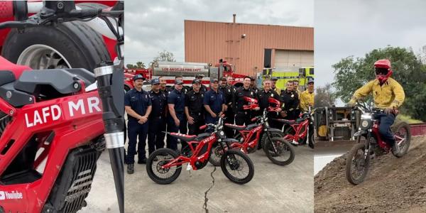 photo of Why the Los Angeles Fire Department just added 30 electric motorcycles to its fleet image