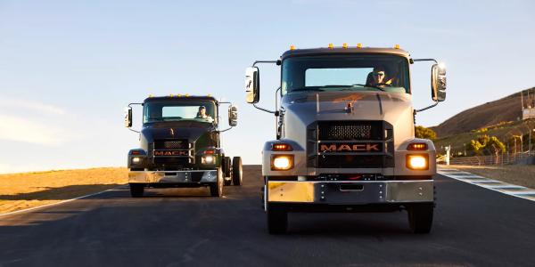 photo of Mack MD Electric semi truck gets to work at PITT OHIO fleet image