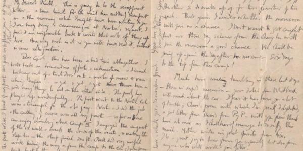 Explore a digitized collection of doomed Everest climber’s letters home