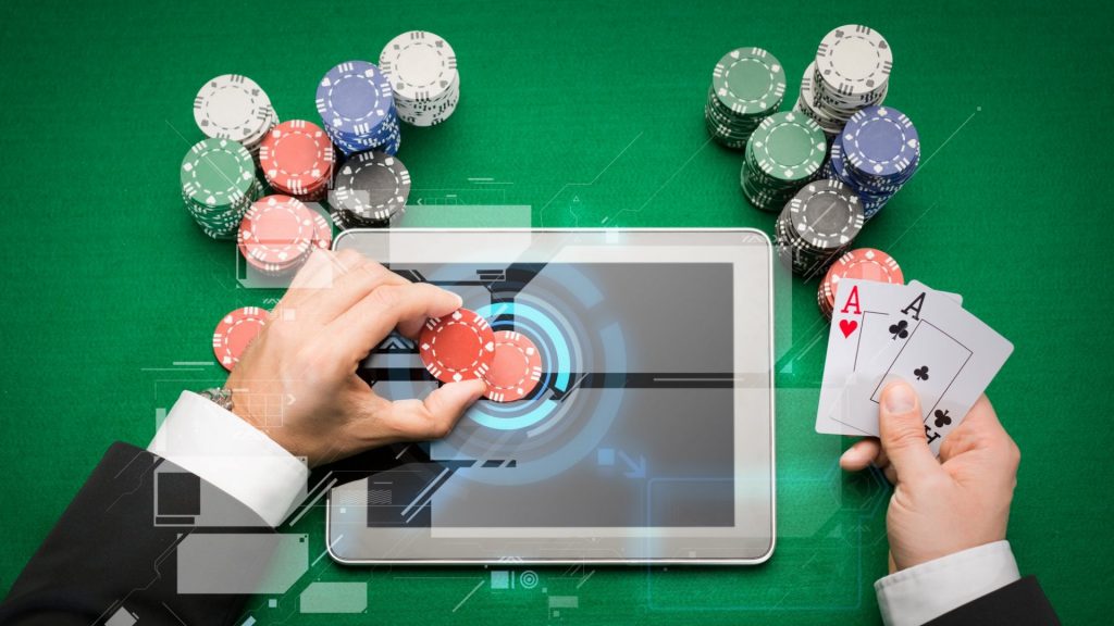gaming cards casino tablet