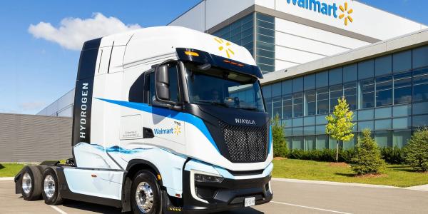 photo of Walmart first major retailer in North America to deploy hydrogen semi truck image