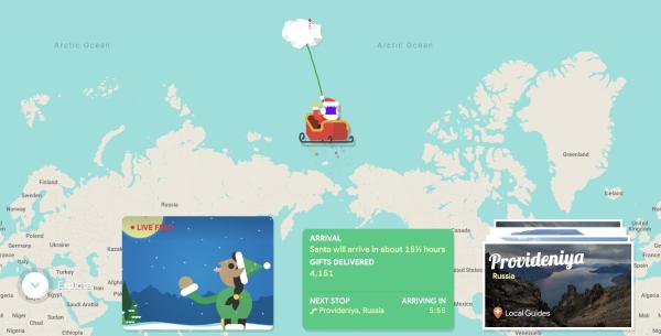 photo of Track Santa's Journey From the North Pole Using Google's Santa Tracker image