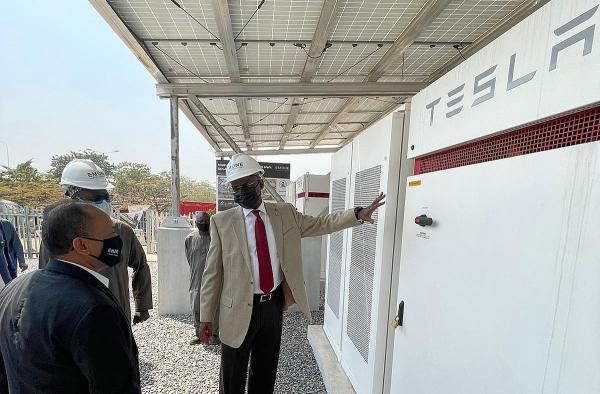 photo of Tesla Powerpack batteries deployed in Nigeria to help combat diesel dependency image