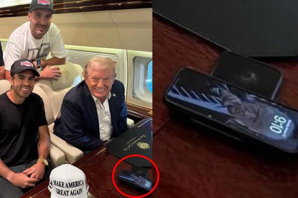 Donald Trump’s iPhone Wallpaper Is…