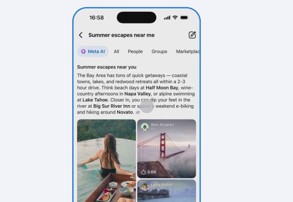 photo of Facebook’s new AI Mode search gets its info from public posts image