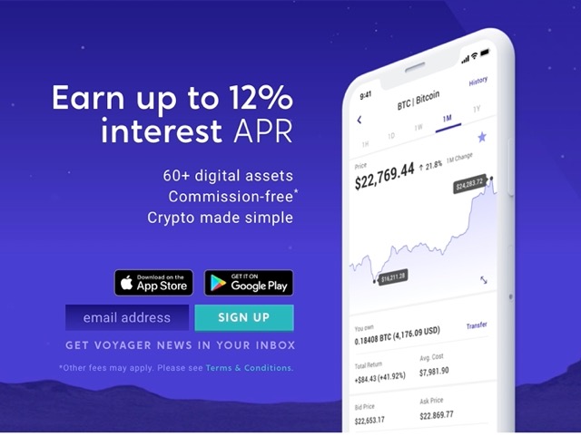 Earn $25 in Free BTC When You Trade on Voyager