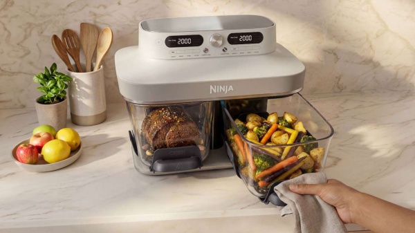 photo of The Ninja Crispi air fryer is now twice as good, with a DualZone model that can cook two different foods at once image