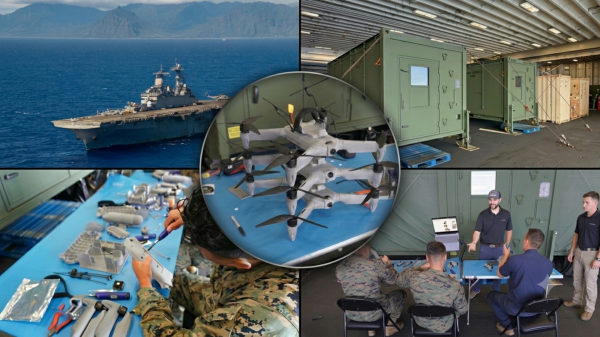 3D-printed drones built on a US Navy…